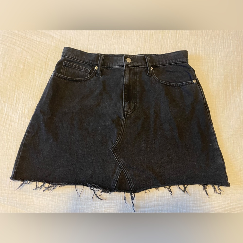 Madewell Black jean skirt, Size 30